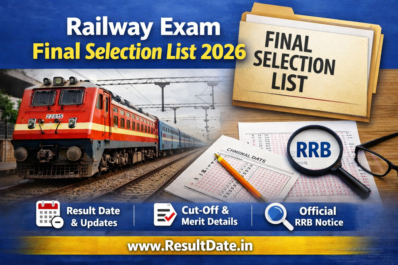 Railway Exam Final Selection List 2026 Official Update