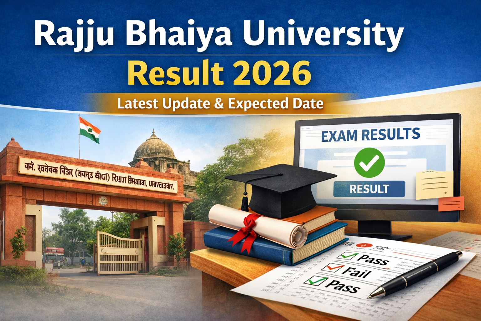 Rajju Bhaiya University Result 2026 UG PG Check Online