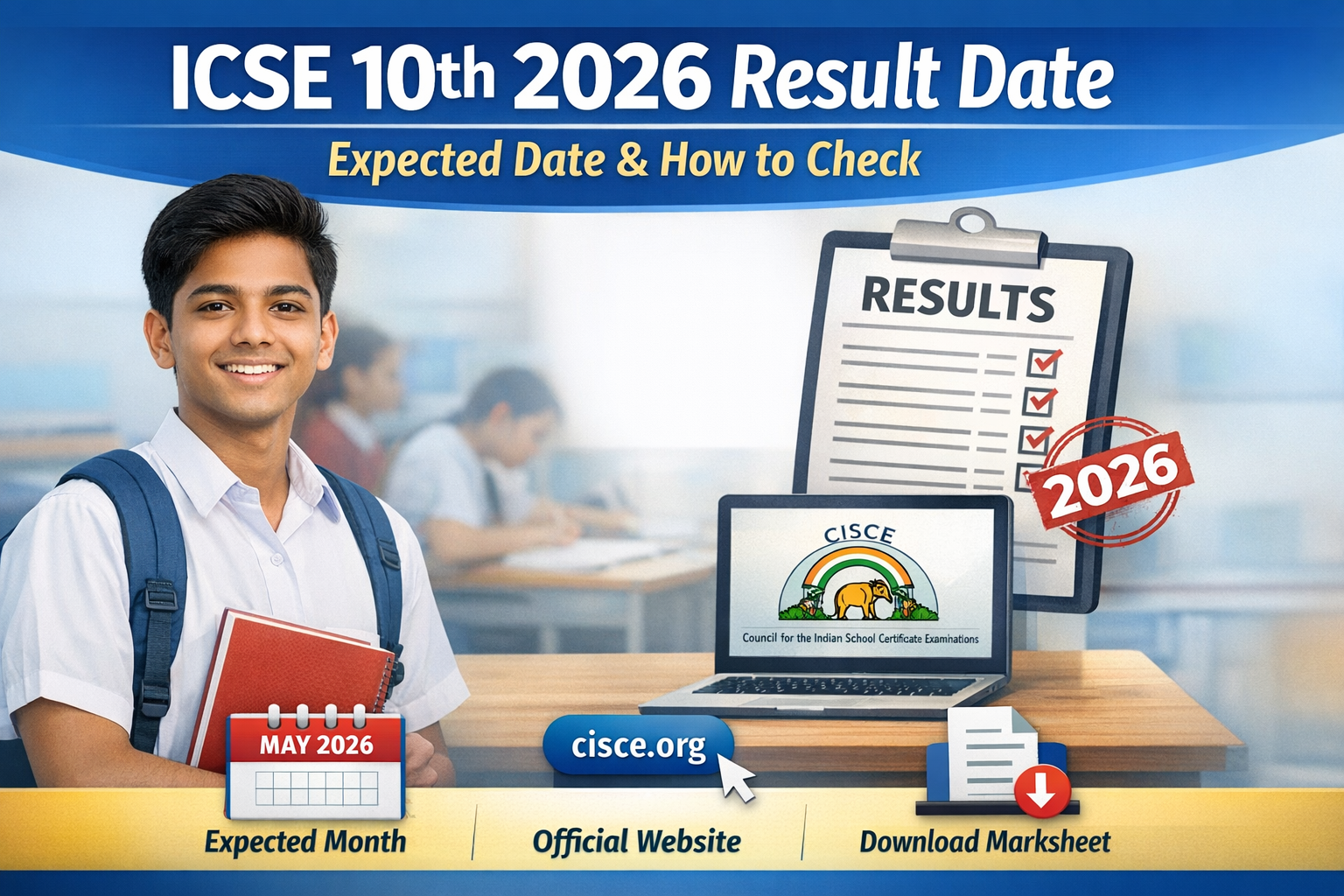 ICSE 10th 2026 Result Date: Expected Month & How to Check
